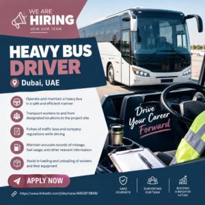 Heavy Bus Driver Required in Dubai