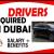 DRIVERS REQUIRED IN DUBAI