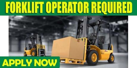 FORKLIFT OPERATOR REQUIRED