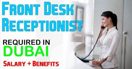 Front Desk Receptionist Required in Dubai