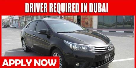 DRIVER REQUIRED IN DUBAI
