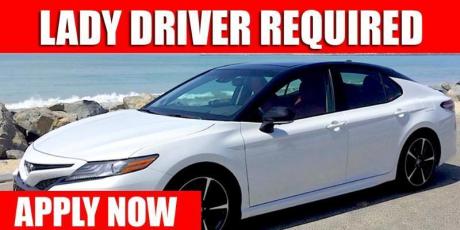 LADY DRIVER REQUIRED