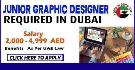 JUNIOR GRAPHIC DESIGNER REQUIRED IN DUBAI