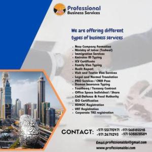 ALL TYPES OF BUSINESS SERVICES IN UAE