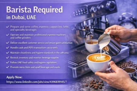 Barista Required in Dubai