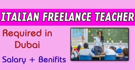 Italian Freelance Teacher Required in Dubai