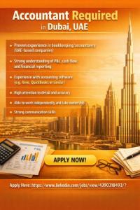 Accountant Required in Dubai