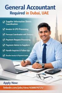 General Accountant Required in Dubai