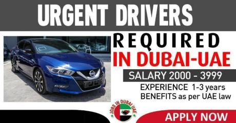 URGENT DRIVERS REQUIRED IN DUBAI