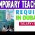 Temporary Teacher Required in Dubai