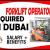 FORKLIFT OPERATOR REQUIRED IN DUBAI