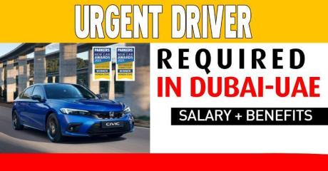 Urgent Driver Required in Dubai -