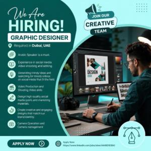 Graphic designer Required in Dubai