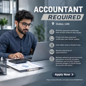 Accountant Required in Dubai