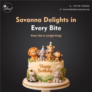 Adorable Safari Animal Birthday Cake Bringing the Jungle to Your Party