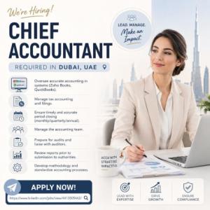 Chief Accountant Required in Dubai