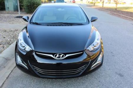 2015 HYUNDAI ELANTRA SPORT,BLK/BGE LEATHER,SUNROOF,NAVI,1K MI LIKE NEW IN & OUT