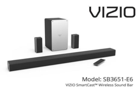 VIZIO Sound Bar SB51-E6 -
