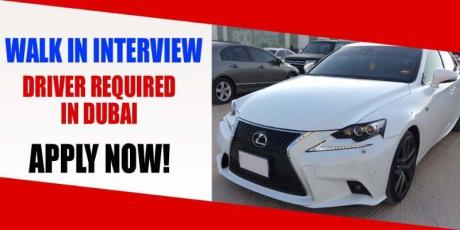 DRIVER REQUIRED IN DUBAI