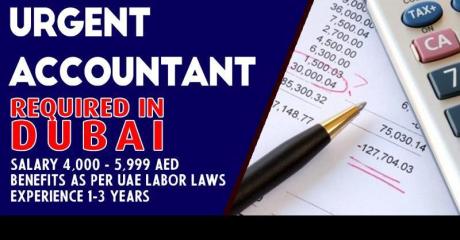 Urgent Accountant Required in Dubai