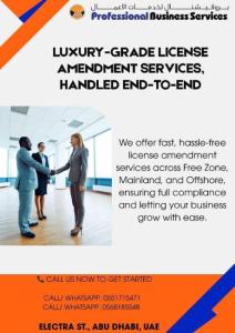 Luxury-Grade License Amendment Services, Handled End-to-End