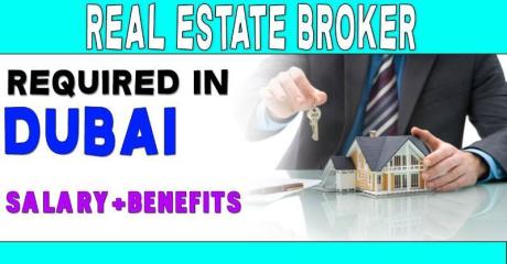 Real Estate Broker Required in Dubai -