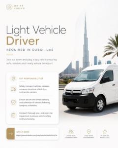Light Vehicle Driver Required in Dubai