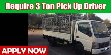 Require 3 Ton Pick Up Driver