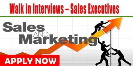 Walk in Interviews – Sales Executives