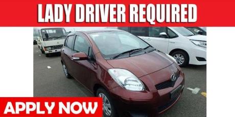 LADY DRIVER REQUIRED