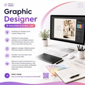 Graphic Designer Required in Dubai