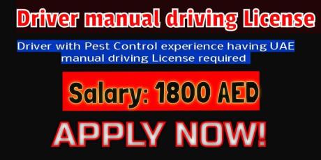 Driver manual driving License required