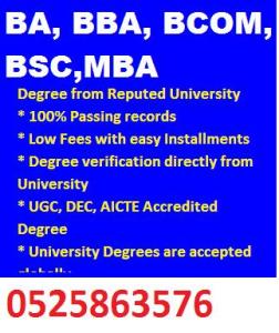 # BA,BBA,BCOM,MBA, Degree classes in abudhabi , uae 0525863576 ***