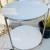 Small glass round table and glass shelves for sale AED150 -