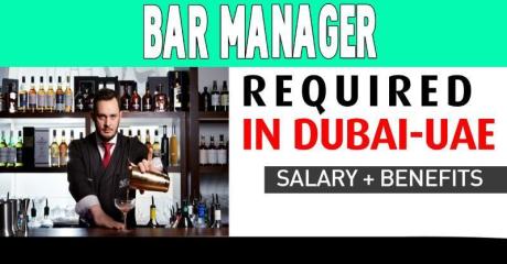 Bar Manager Required in Dubai