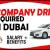 COMPANY DRIVER REQUIRED IN DUBAI