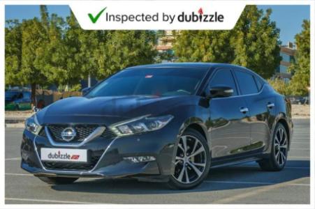 AED1347/month | 2018 Nissan Maxima SV 3.5L | Full Nissan Service History | Warranty | GCC Specs