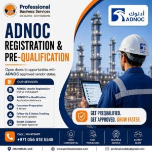 Want to become an ADNOC approved vendor?