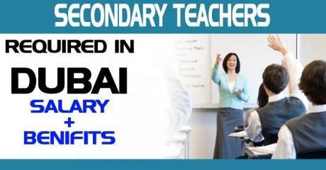 Secondary Teachers Required in Dubai