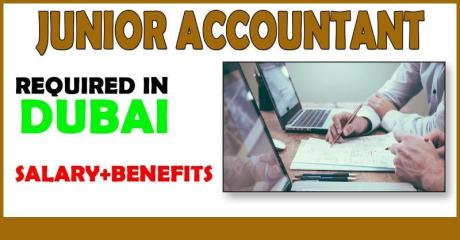 Junior Accountant Required in Dubai