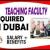 Teaching faculty Required in Dubai
