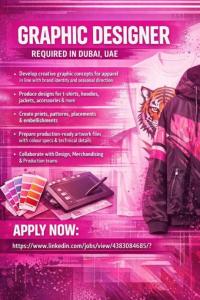 Graphic Designer Required in Dubai