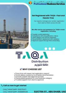 TAQA vendor registration made easy—let us handle the paperwork while you focus on scaling your busin