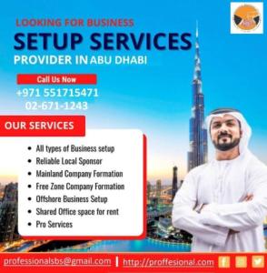 ALL TYPES BUSNIESS FORMATION AND PRO SERVICES IN ABU DHABI UAE