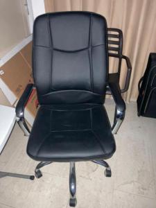 Office chair and TV table