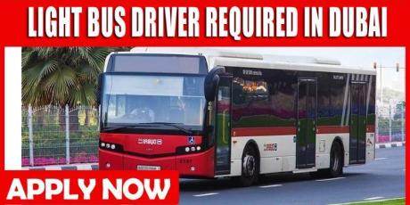 LIGHT BUS DRIVER REQUIRED IN DUBAI