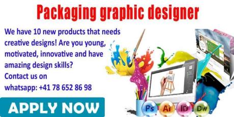 Required Packaging graphic designer