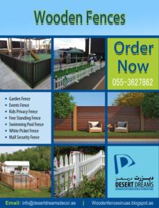 Wooden Fences for Swimming Pool in Uae | Events Fences | Garden Fences Dubai | Uae.