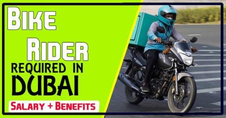 Bike Rider Required in Dubai -