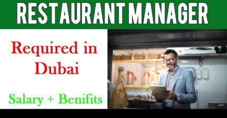Restaurant Manager Required in Dubai